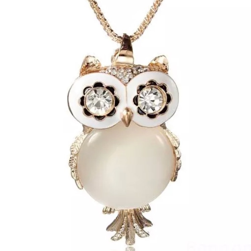 🆕 Rhinestone Owl Pendant